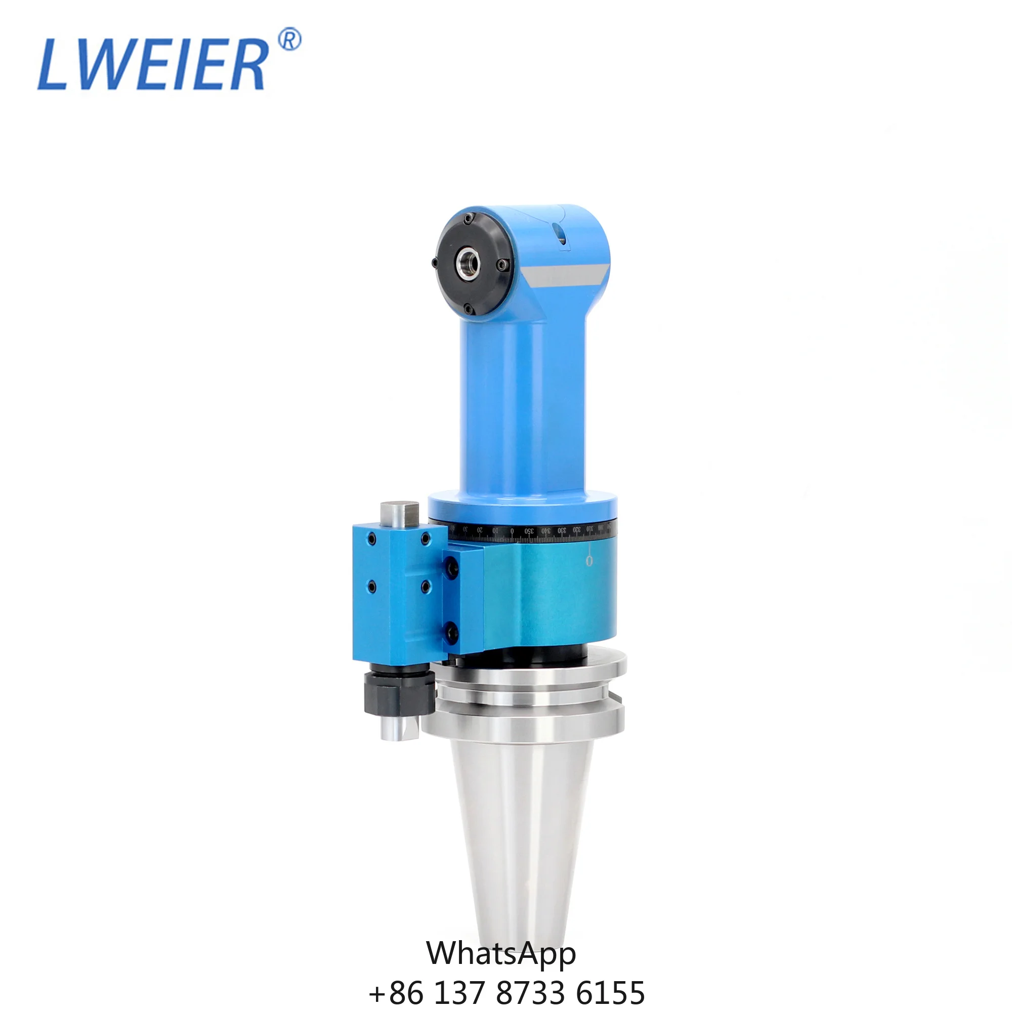 Side Milling Angle Head 90 Degree Right Angle Milling Head Rear Pull Tube Clamp BT/SK/NT/CAT/HSK Horizontal Milling Head