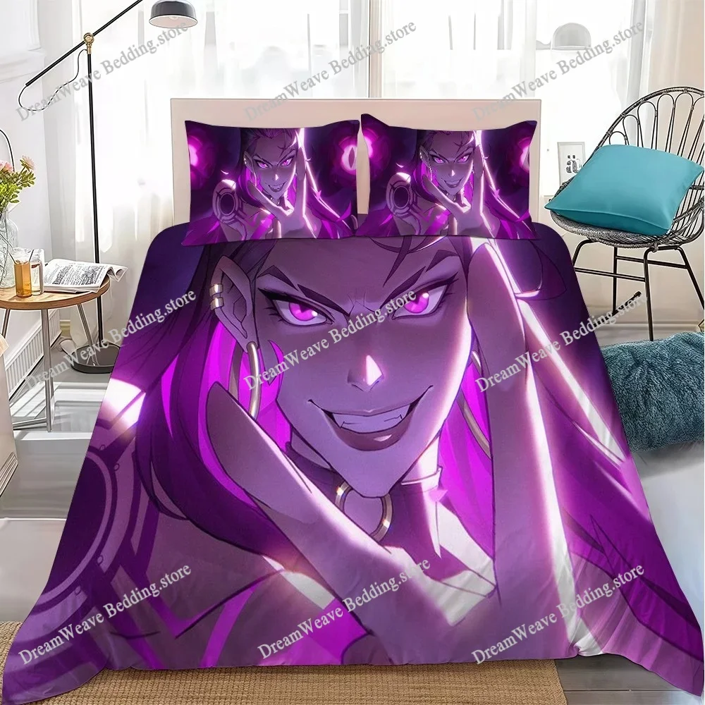 V-Valorant Game Duvet Cover Set Home Style Bedding Soft Laundry Cotton Bed Student Dormitory Gift