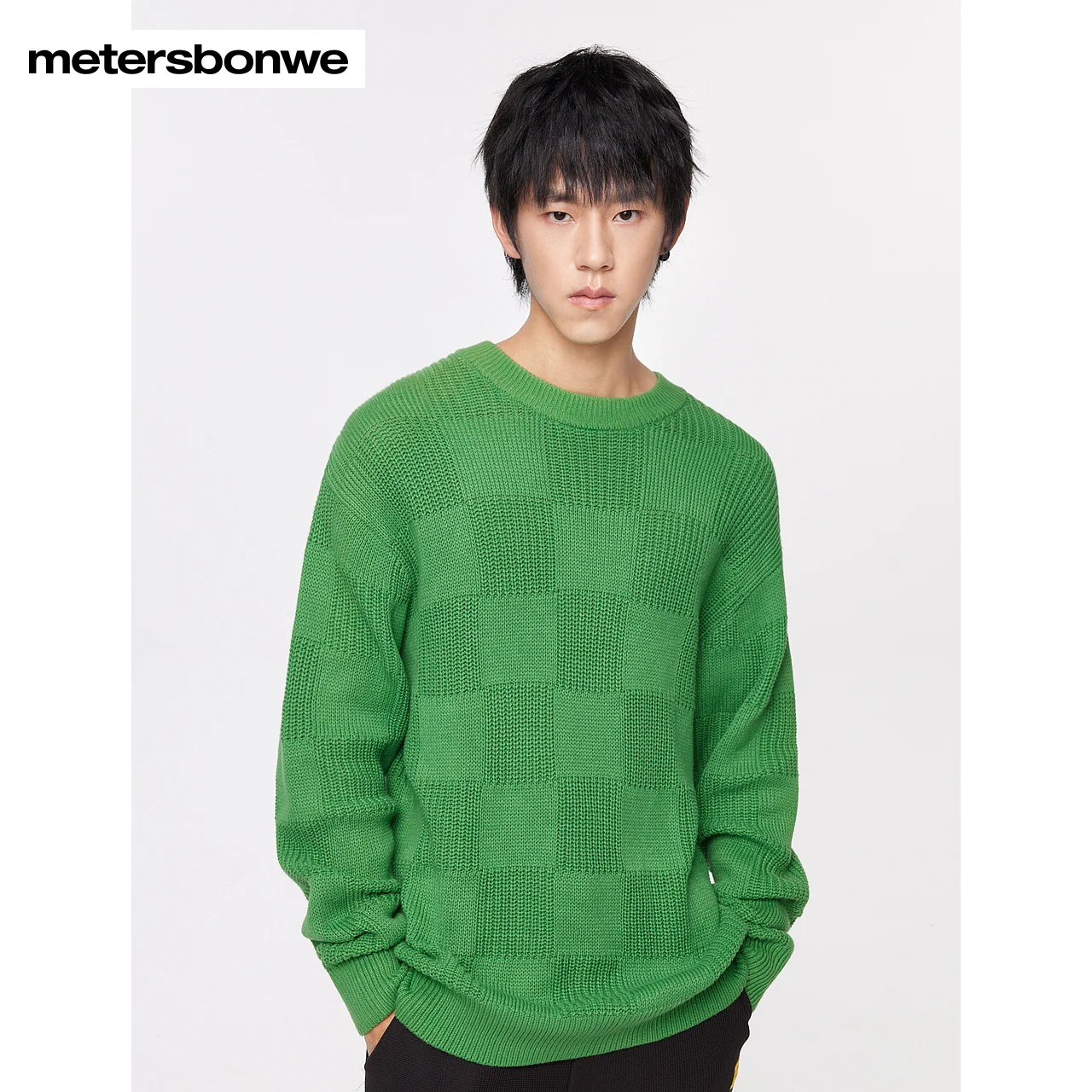 

Metersbonwe Knitted Sweater Men Winter New Fashion Comfort Pillover Jumper Highr Quality Tops Brand