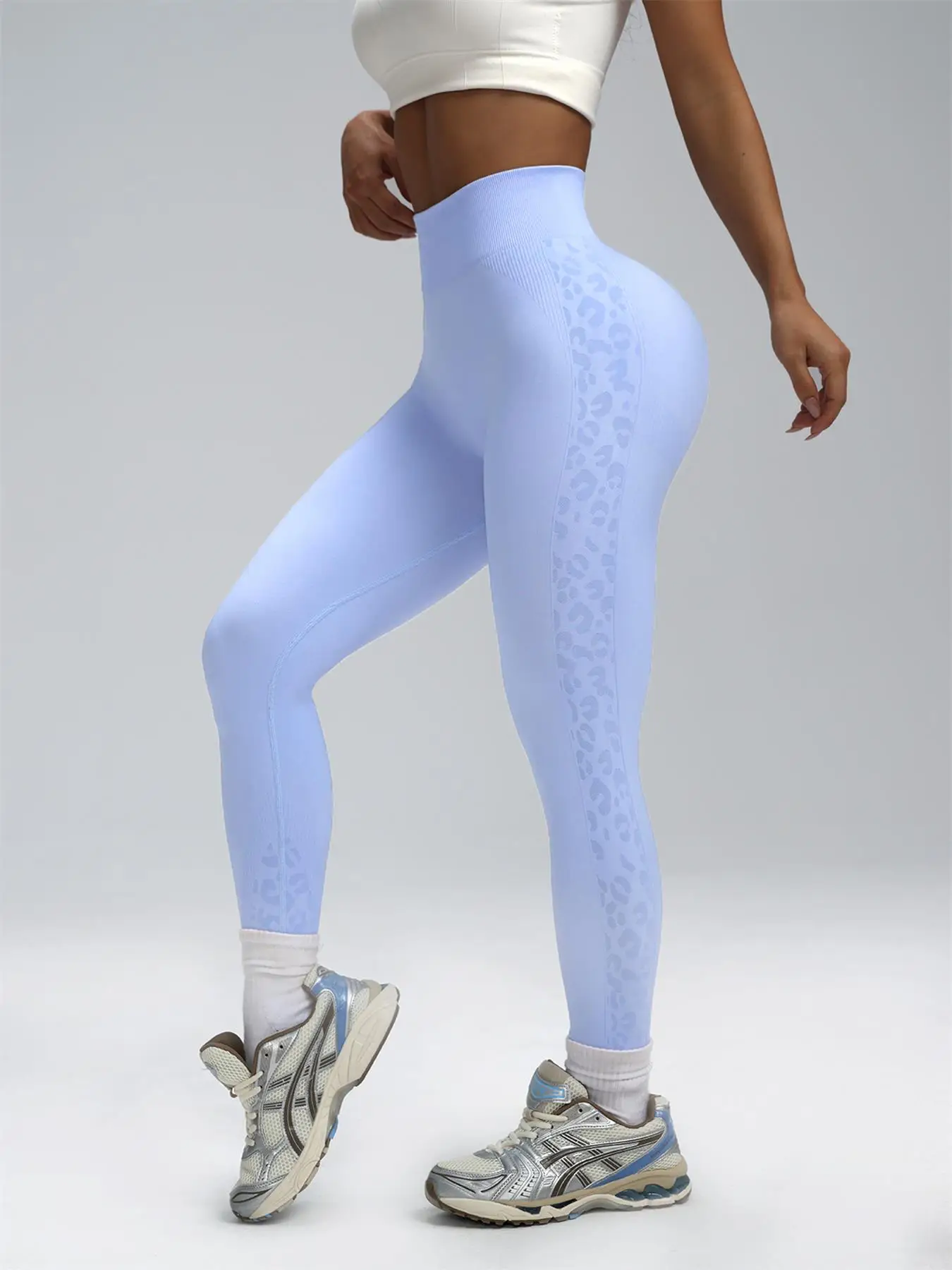 

Sports yoga wear, women's long pants, yoga cycling and running fitness wear, seamless high-waisted yoga pants