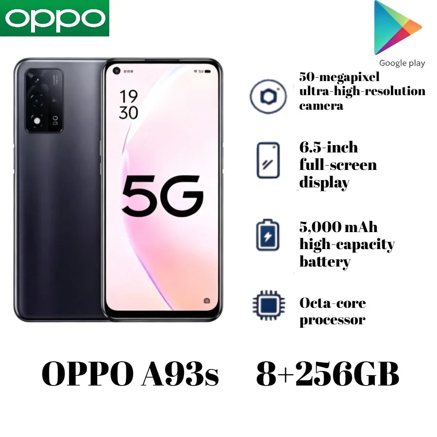 This item is currently out of stock. Please do not purchase it.2026 New Stock Unlocked OPPO A93s 5G Smartphone 8GB RAM 256GB