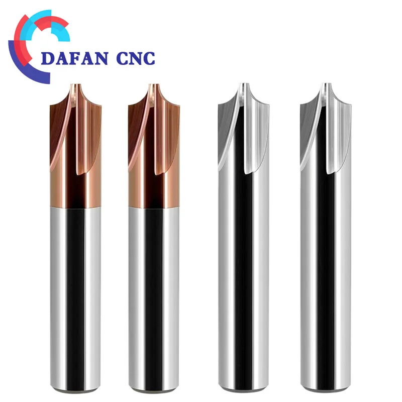 R1/R2/R3 Radius Corner Cutter, Quarter Circle Mill Bit for Aluminum/Wood/Plastic, DIY Rounding Tool
