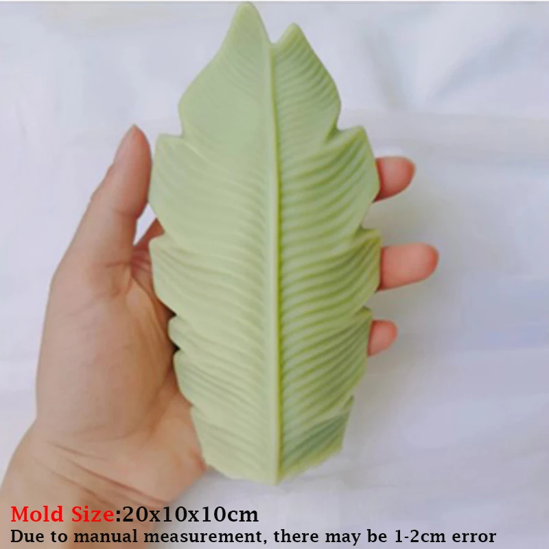 3D Thick Leaf Shape Silicone Mold for Candle, Creative Simulation Leaf Plaster Making Supplies, Simple European Home Decoration