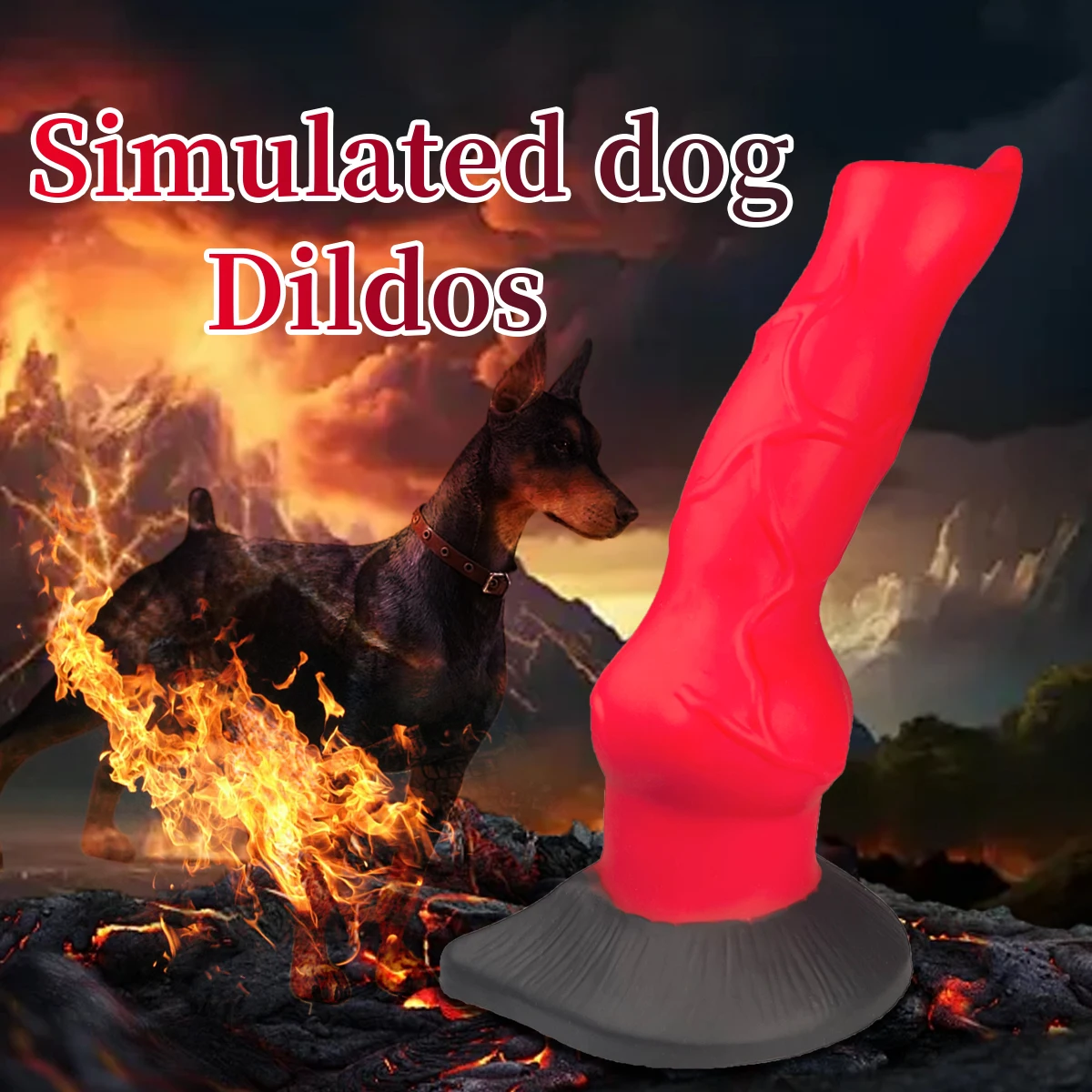 Realistic Dog Dildo Anal Plug Simulation Penis Animal Dildo Monster Dick Wolf Fox Knot Male Female Masturbation Anal Toy Sexshop