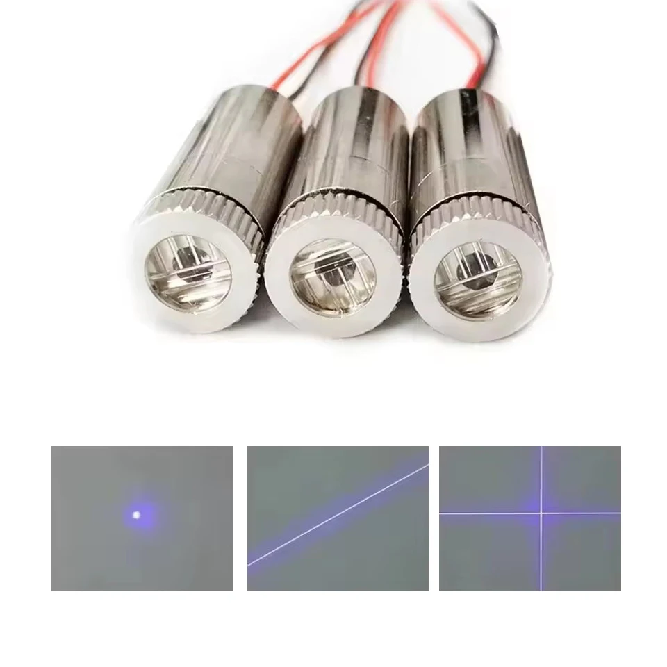 405nm 20mW Dot/Line/Cross Focusable Violet/Blue 3.7-5V Laser Diode Module Woodwork Positioning