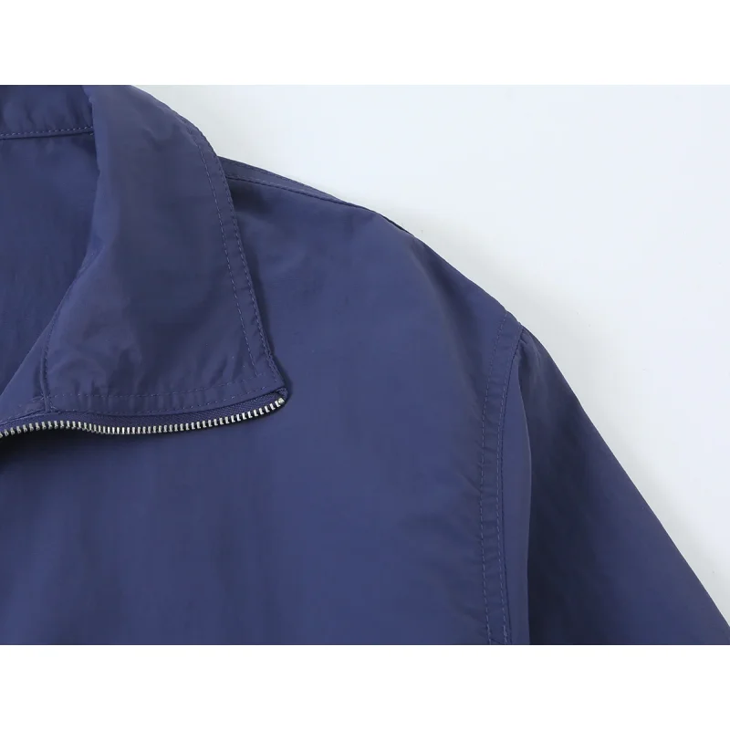 2026 Neue Revers-Reißverschluss-Cropped-Jacke & Elastische Weitbein-Hose Damen Zweiteiler Tech-Stoff Lässiger Passender Trainingsanzug – Detail 7
