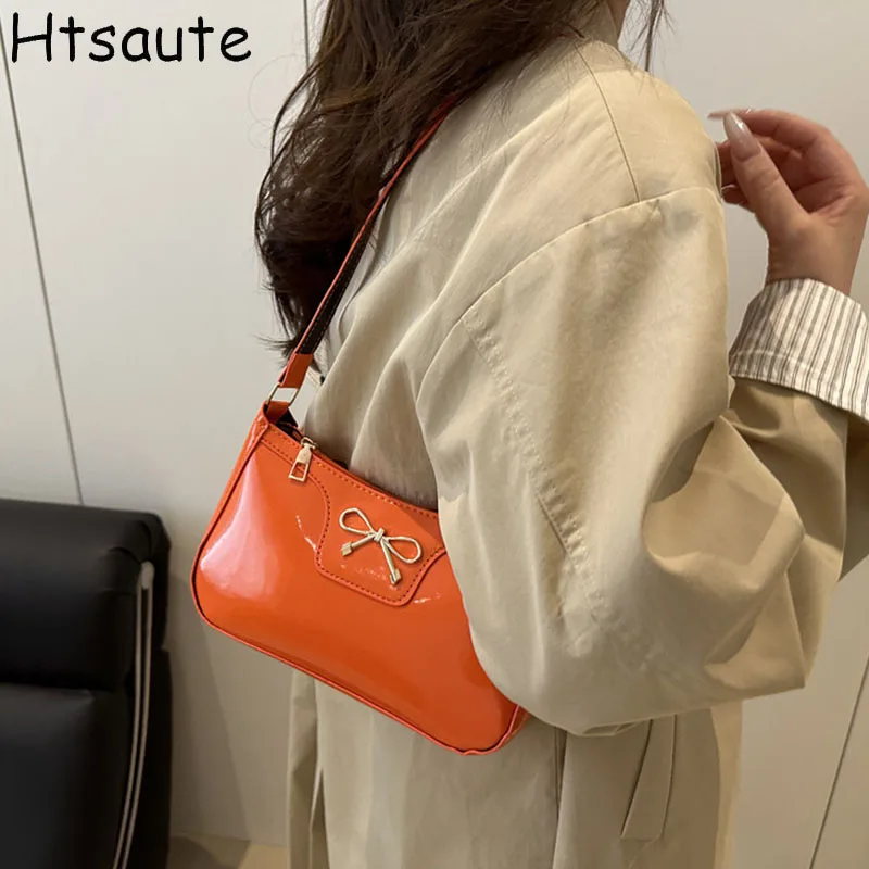 

Solid Color Underarm Bag Women Zipper Mobile Phone Bags Simple PU Leather Shoulder Crossbody Small Square Bag Mini Handbag