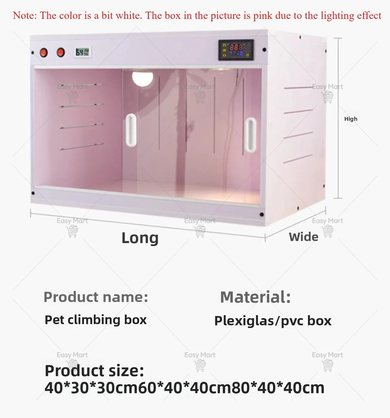 Barn Juvenile Bird PVC Warming Box Dual Temperature Control Pet Air Warmer Parrot Thermostat