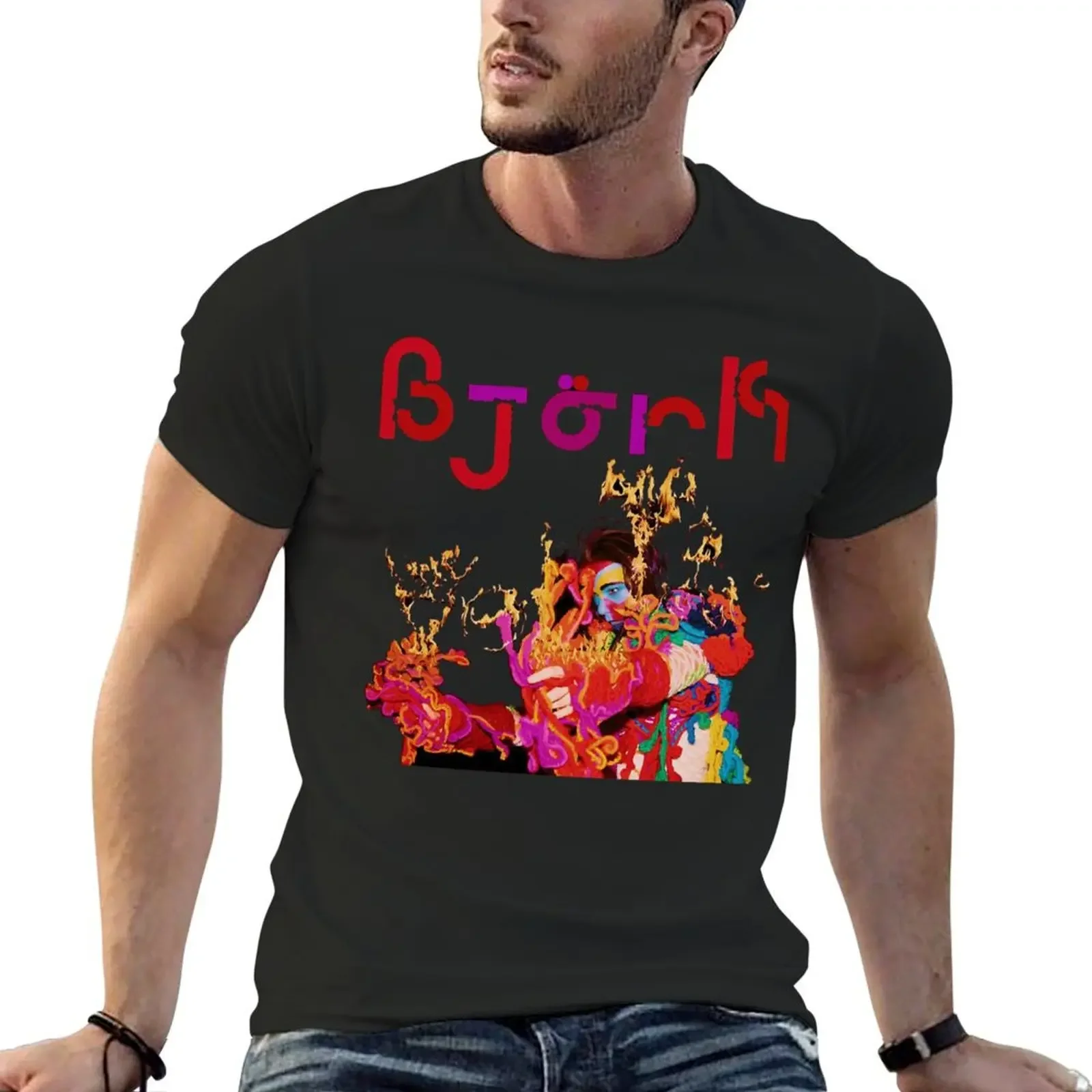

BJORK T-Shirt rapper graphic tees quick-drying mens t shirts casual stylish