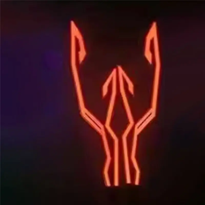 Strange LED Cold Light Strip Motorcycle Helmet Bike Flashing Warning Lights Trim Sticker Night Riding Light Strip