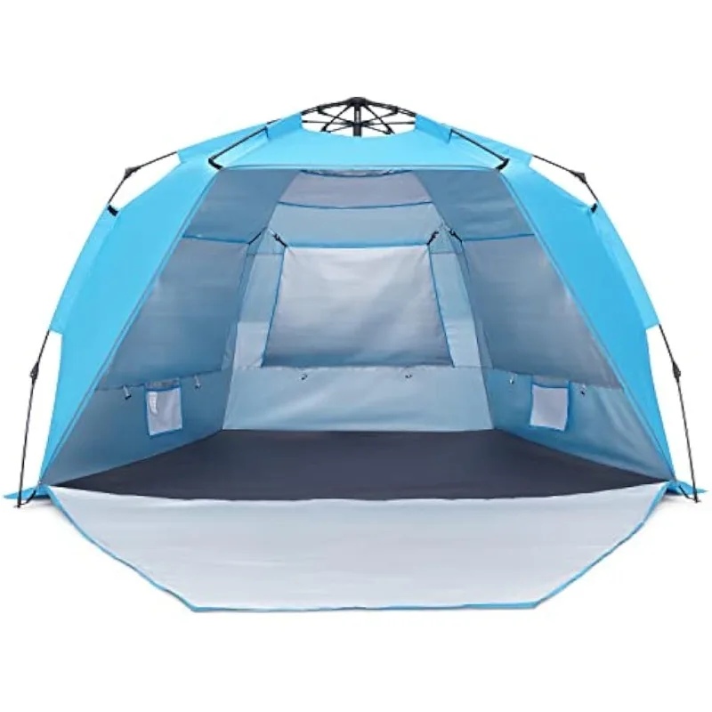 

SweetBin Up Beach Tent, Portable Beach Shade Canopy Folding Sun Shade Shelter, UPF 50+ Protection, Easy Setup and Carry