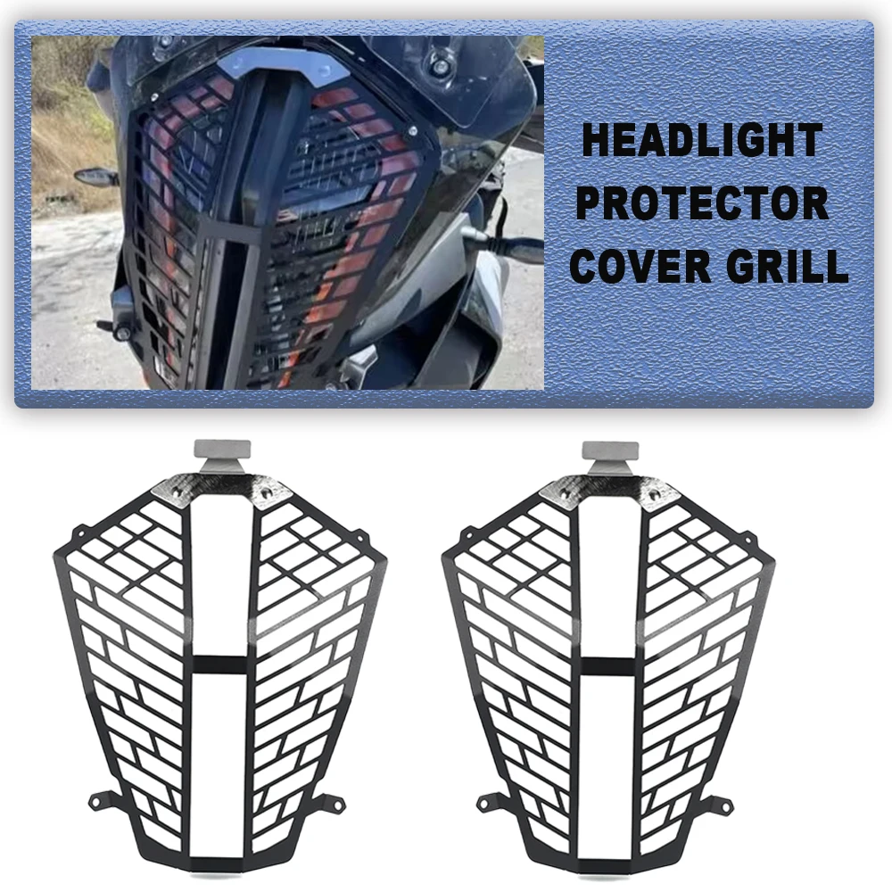 

For 1290 SUPER ADVENTURE S R 2017 2018 2019 2020 2021 2022 2023 2024 Motorcycle Headlight Grille Guard Protection Cover