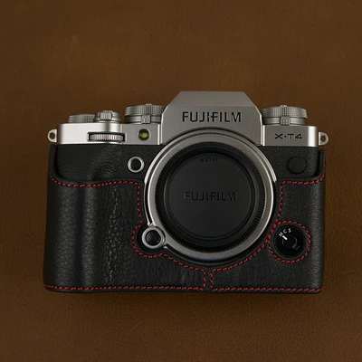 

Чехол ручной работы из натуральной воловьей кожи для фотокамеры Fujifilm Fuji XT4