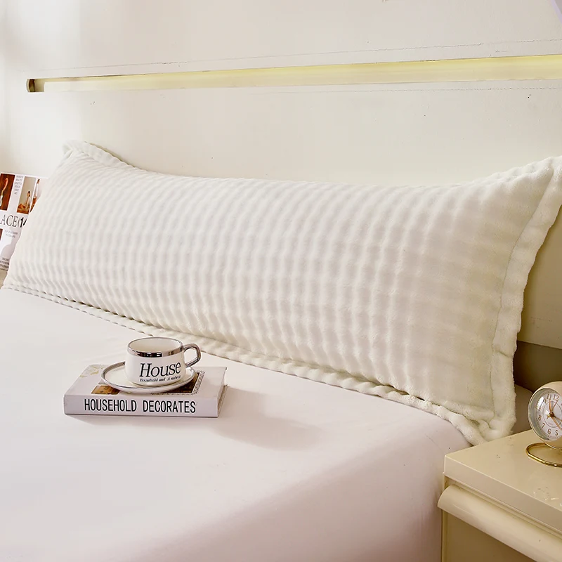 One plush long pillowcase for two people, a couple's bed pillowcase, dimensions 1.2m, 1.5m, 1.8m (without pillow core)