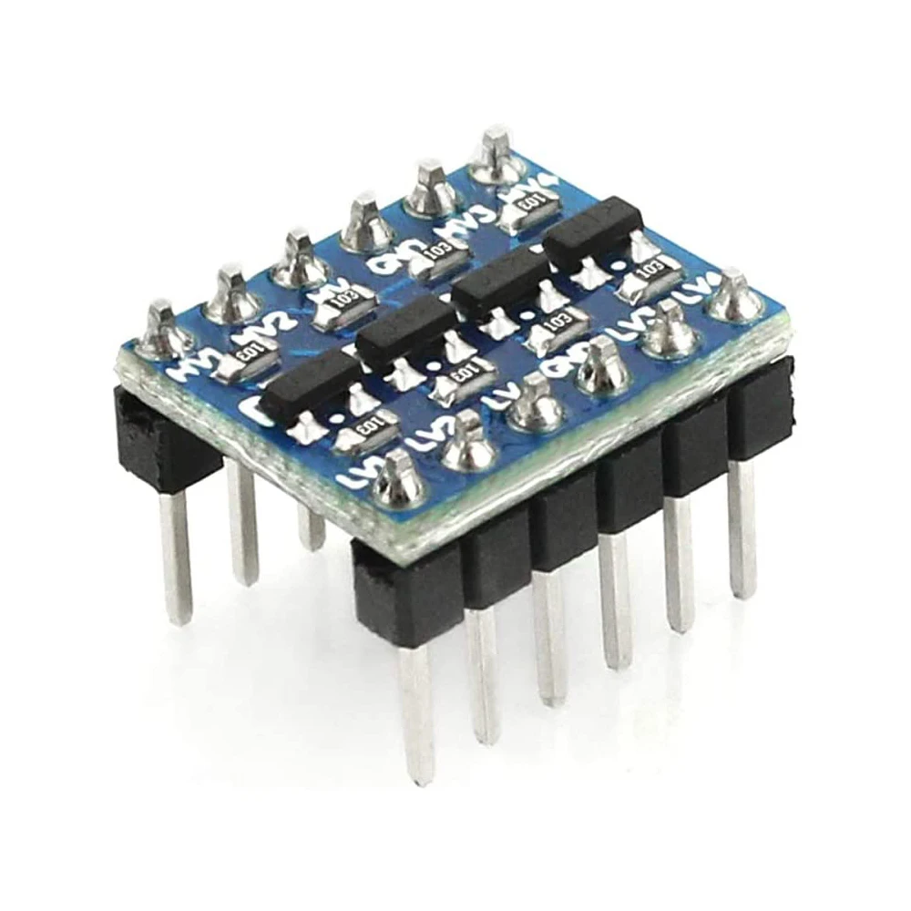 10pcs Level Shifter 3.3V 5V 4 Channels IIC I2C Logic Level Converter Bi-Directional Module 3.3V to 5V Shifter for Arduino