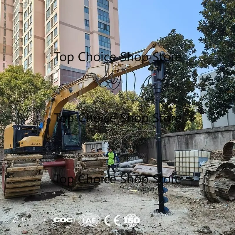 RAY Hydraulic Earth Auger Drill - Exca-vator Auger Attachment Supplier for Piling, Soil Drilling & Skid Steer Post Hole Digger