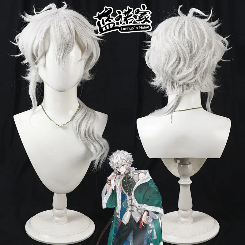 

Виртуальный YouTube Vtuber Murakumo Kagetsu, парик для косплея, Хэллоуин, карнавал, реквизит для вечеринки, синтетические волосы, термостойкое волокно + шапочка для парика