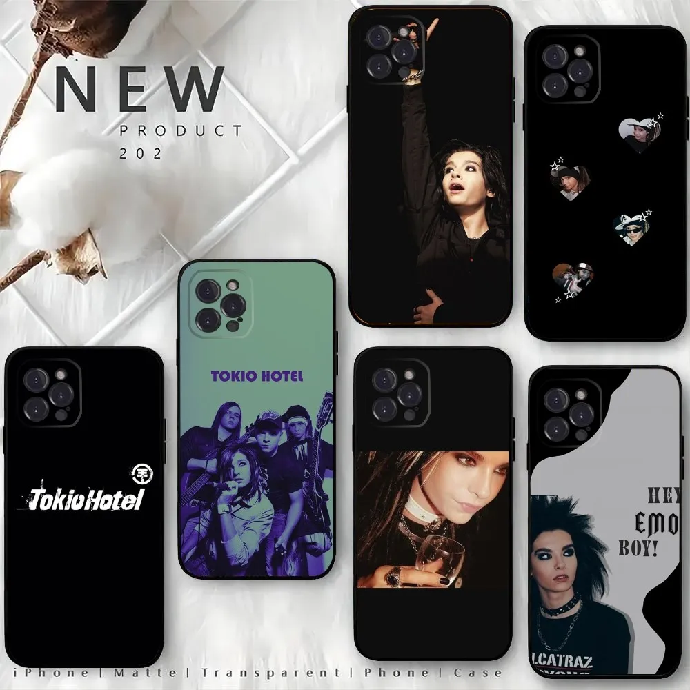 Band T-Tokio Hotel Phone Case For iPhone15,14,13,12 Mini 11 Pro XR,X,XS,MAX 6S,7,8 Plus Silicone Cover Soft Black