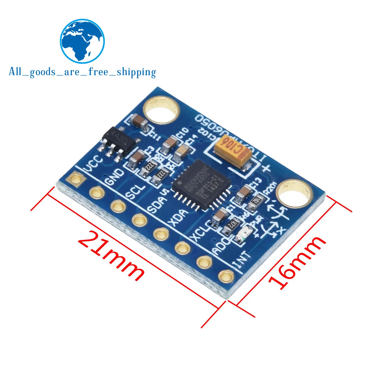 GY-521 MPU-6050 MPU6050 Module 3 Axis analog gyro sensors+ 3 Axis Accelerometer Module