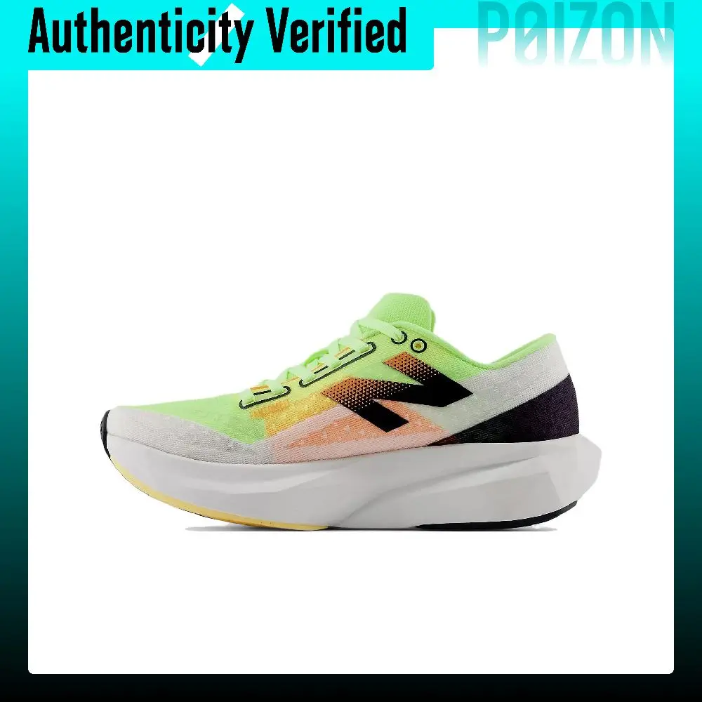 New Balance FuelCell Rebel V4 Mesh Running Shoes Men's White Green Orange MFCXLL4