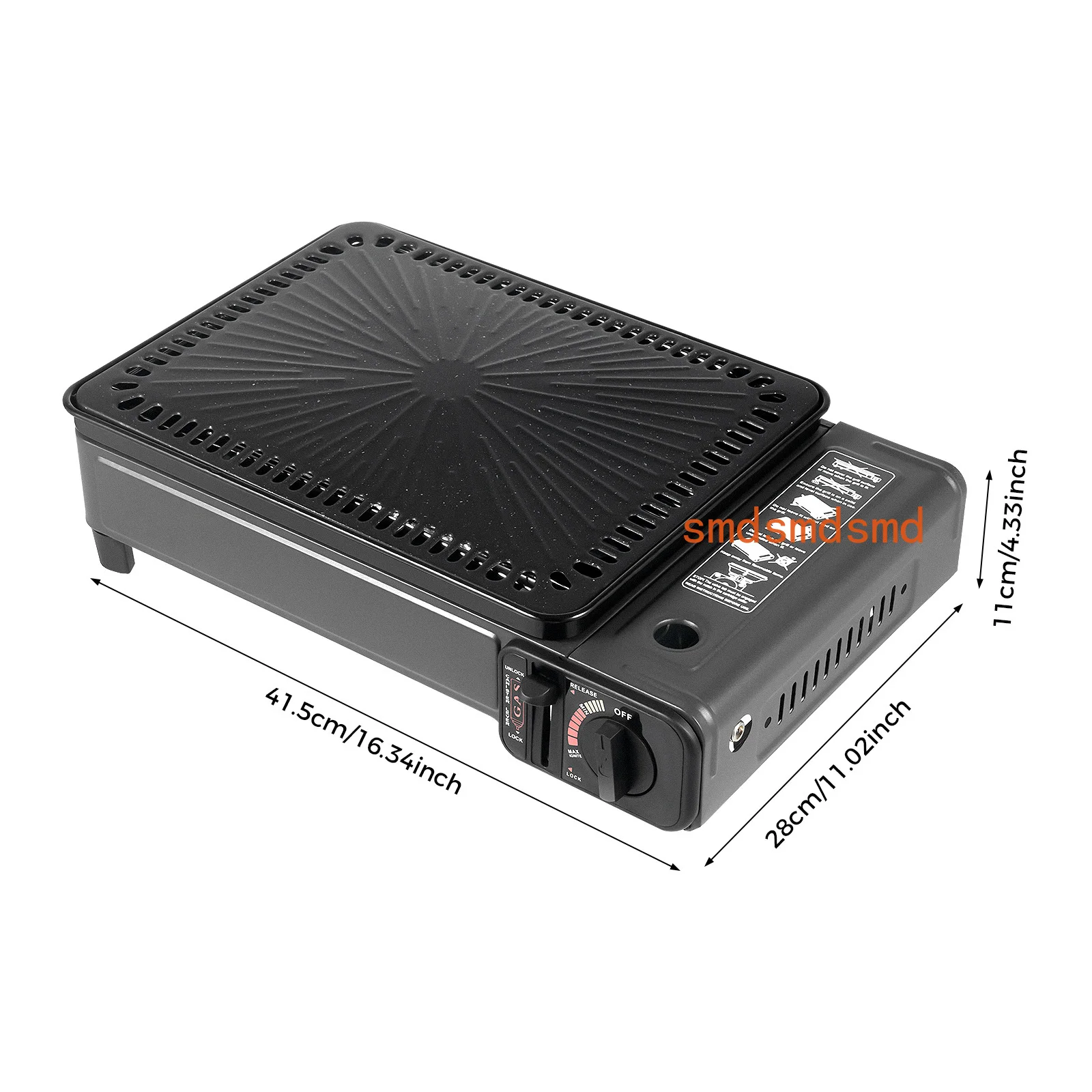 Portable Camping Grill Gas Stove Butane Gas Stove For Camping, Traveling, Trekking  0.25-0.3mpa 41.5*28*11cm