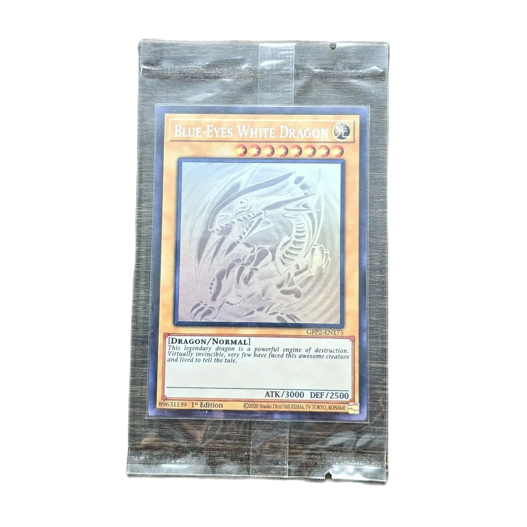 YuGiOh Ghosts From the Past GFP2 Blue-EyeWhite Dragon Hobby Collection Gift Toy Card (Not Original)