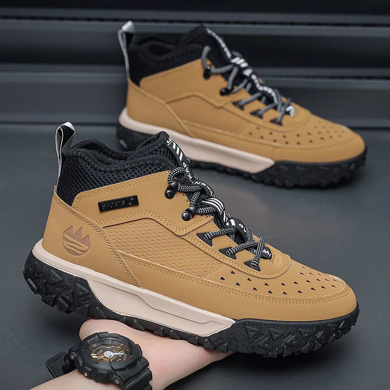 Herren Schuh Sicherheits stiefel Männer lässig Turnschuhe Stiefeletten Mann Luxus Schuhe hochwertige