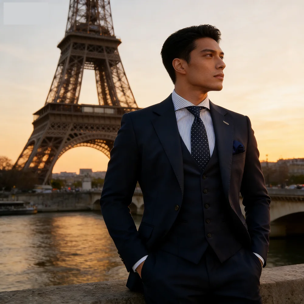 

Men's Slim Fit Wedding Tuxedo Smoking Suit Notch Lapel Formal Business Party Blazer with Pants for Groom