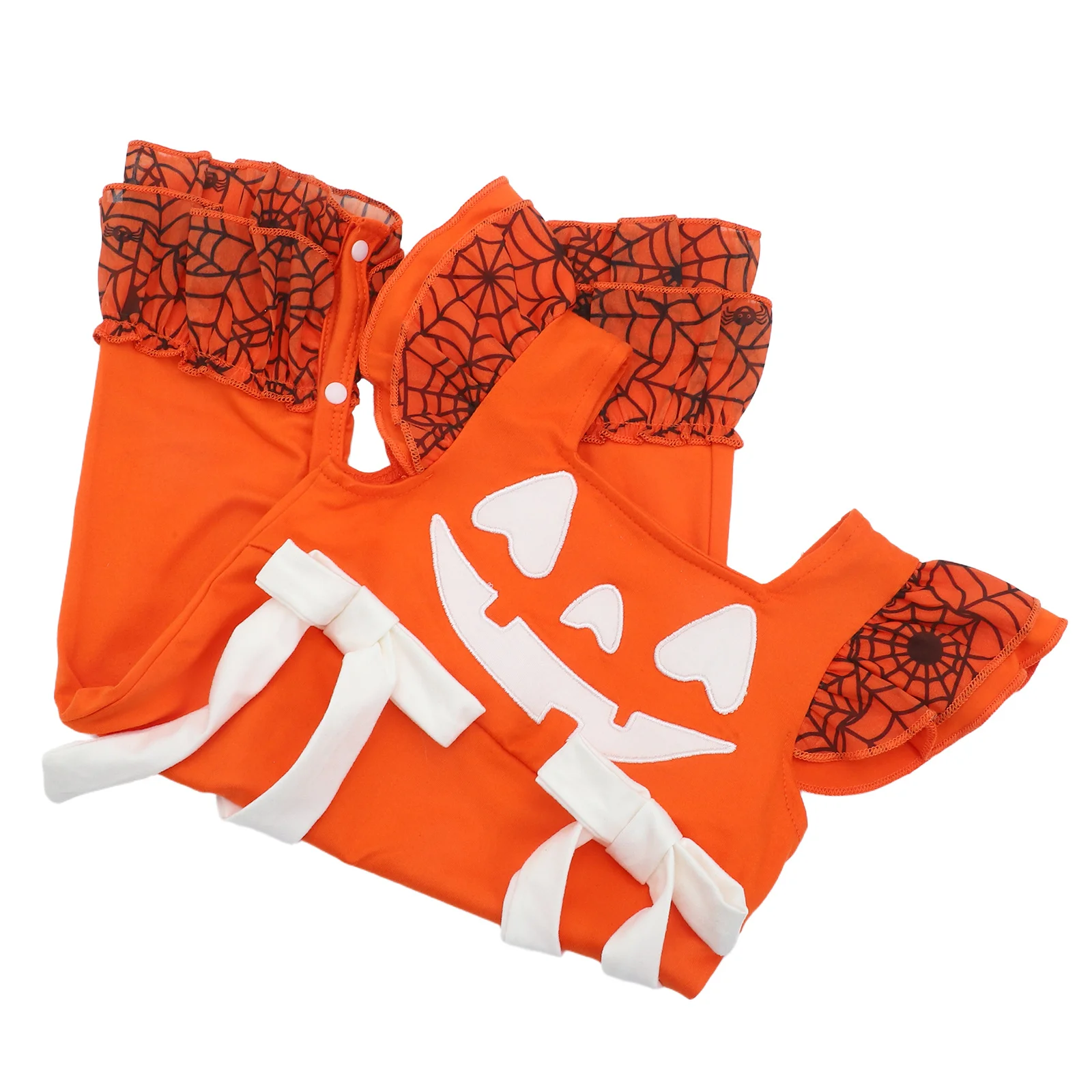 

Baby Halloween Romper Pumpkin Print Sleeveless Infant Jumpsuit Newborn Toddler Costume Girls Boys Outfit Baby Pumpkin Jumpsuit