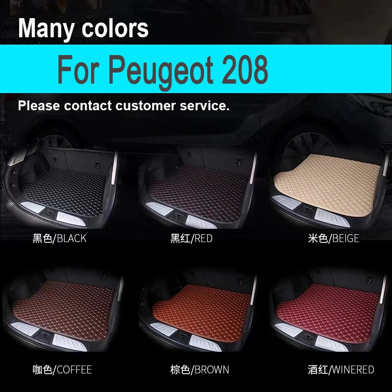 

Неэлектрические автомобильные задние коврики в багажник для Peugeot 208 P21 2023 2022 2021 2020, задние коврики в багажник, автомобильные аксессуары