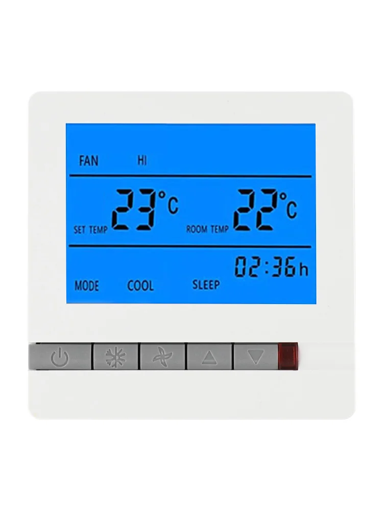 Digital Thermostat Intelligent Air Conditioner LCD DisplayTemperature Controller Thermistor Temperature Sensor Switch Control