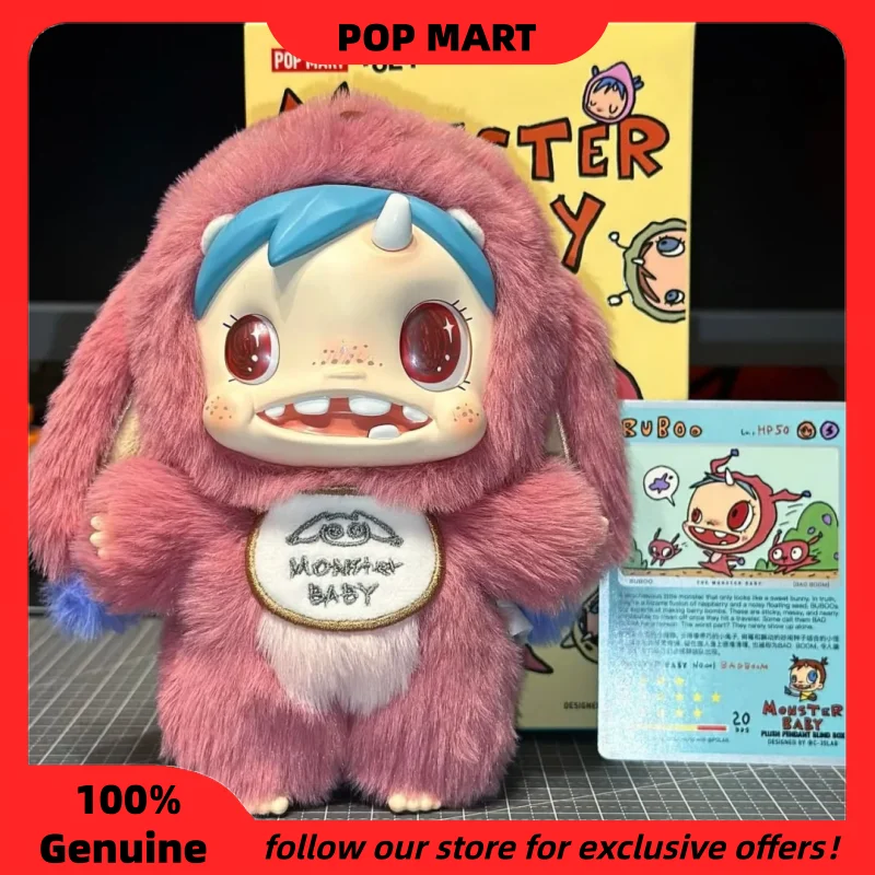 

Оригинальные плюшевые игрушки Pop Mart серии Polar Monster Baby в слепых коробках: милые виниловые брелоки, подвески для сумок, украшения, таинственные коробки в подарок