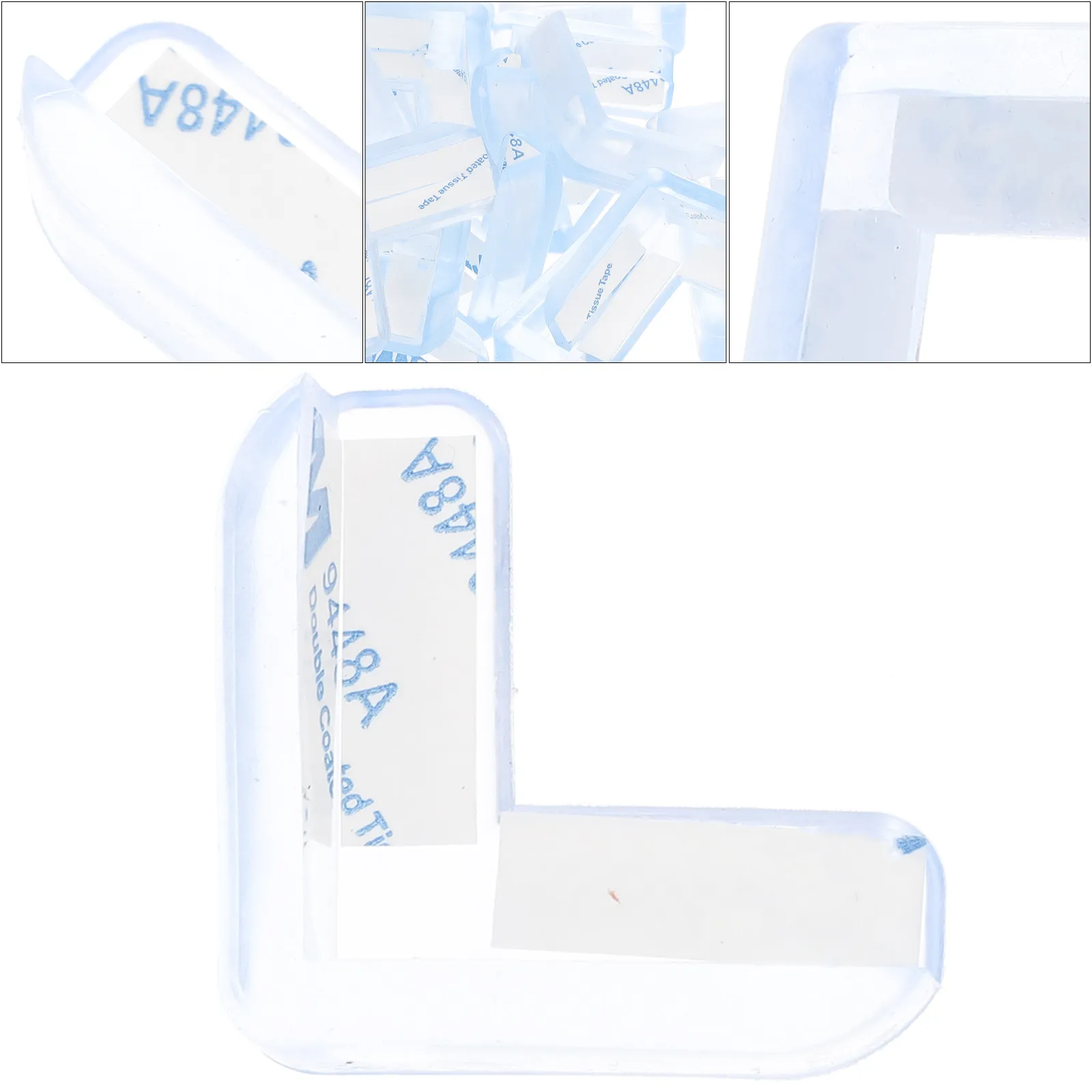 

20Pcs Table Corner Protectors Silicone Adhesive Soft Baby Proofing Pads Furniture Edge Guards Safety Bumpers for Home