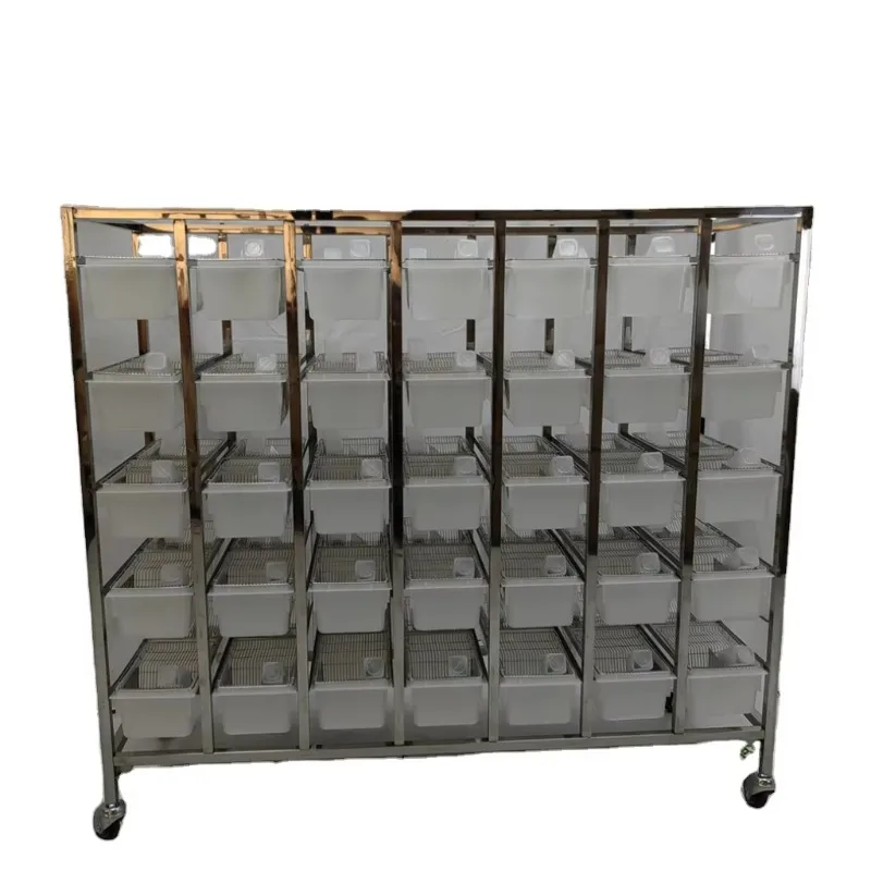 

Rat Mouse Breeding Cages Animal Rodent Feeders Cage Stainless Steel Rack
