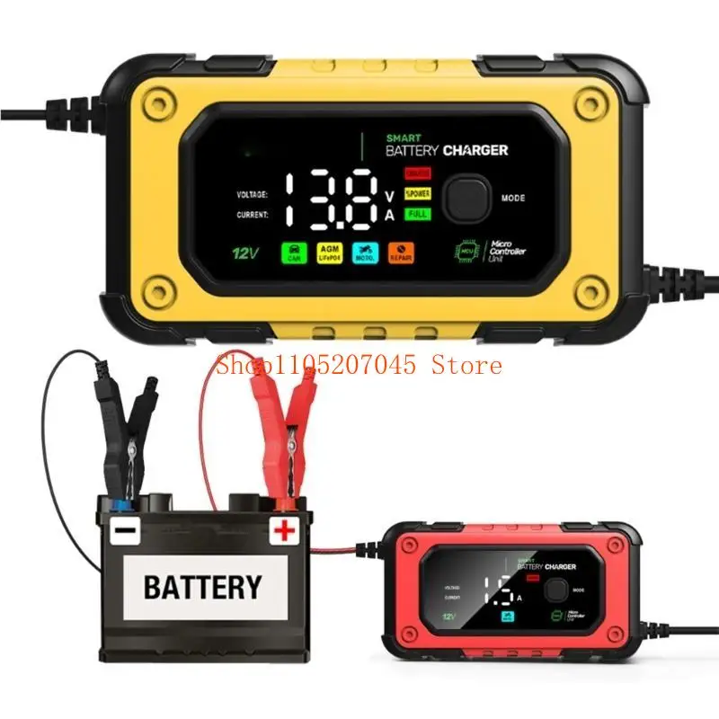 37cd Car Battery 12V 7A Repair LED Display Fast AGM Lead-Acid
