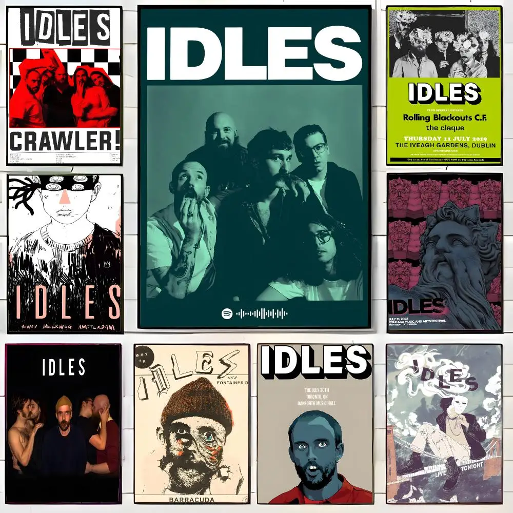Punk Band I-IDLES Poster Wall Art Print Decorative Mural Home Decor Gift Unframed