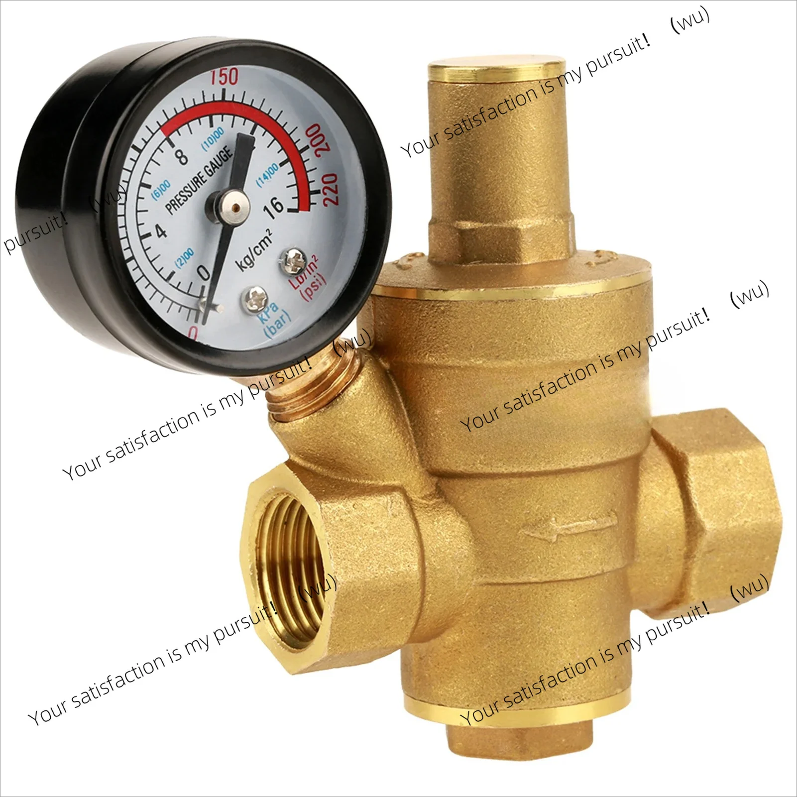 for DN15 Brass Adjustable Water Pressure Regulator Reducer With Gauge Meter Brass Pressure Regulator Water Pressure Regulator