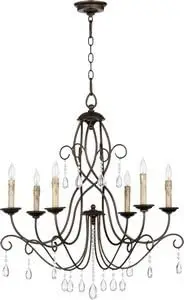 

Chandelier in Oiled Bronze Finish pendant lights crystal chandelier