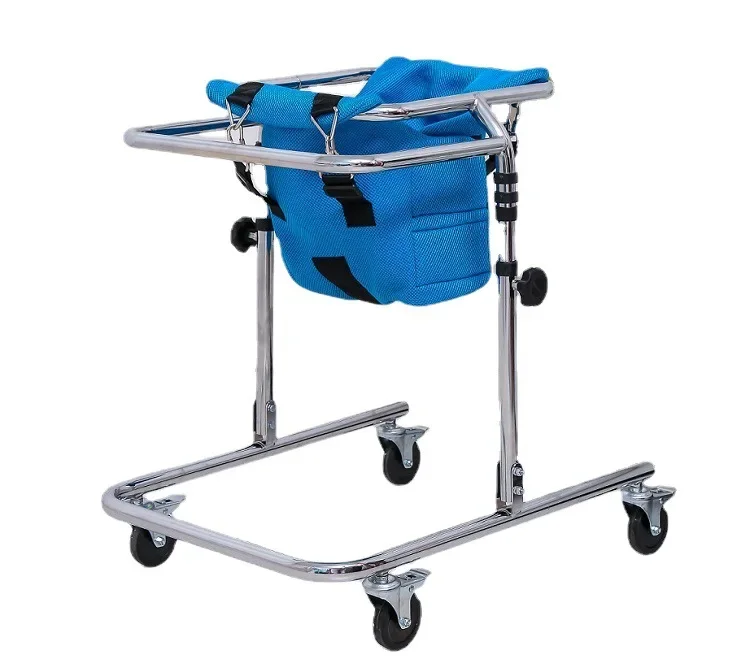 Thickened Carbon Steel Trolley Short Walking Aid Walker for Children with Hemiplegia