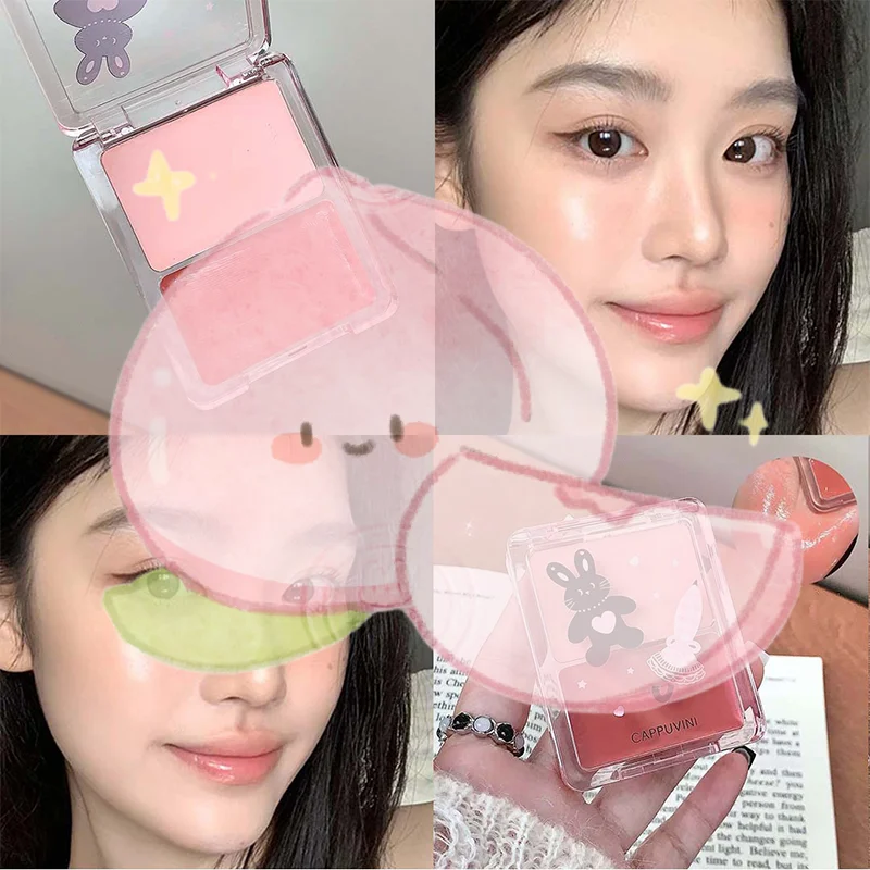 Cappuvini Water Shining Cheek Blush Highlighter Cream Hoogglans Glitter Rouge Natuurlijke Fleuren Gezicht Contouring Blush Make-up