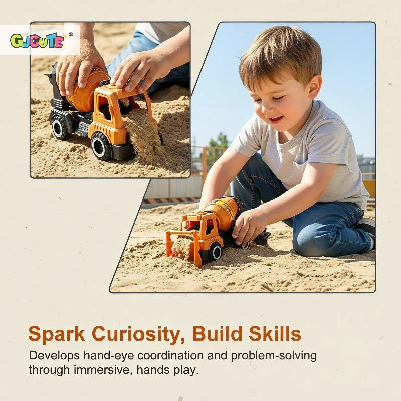 Inertial Driving Construction Truck Toy Beach Digger Bulldozer Tipper Early Education Construction Vehicles Toys Kids Toys