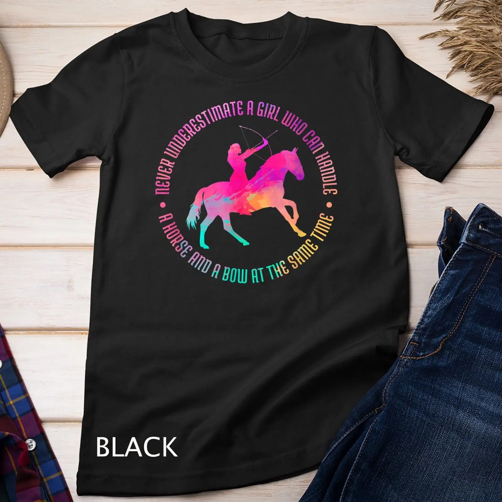 A Girl Who Can Handle A Horse And A Bow - Mounted Archery Unisex T-shirt