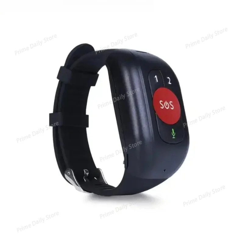 GPS‑Tracking Elderly Wrist Watch, SOS Call with Temperature, Heart Rate and Blood Pressure Sensing for Adults
