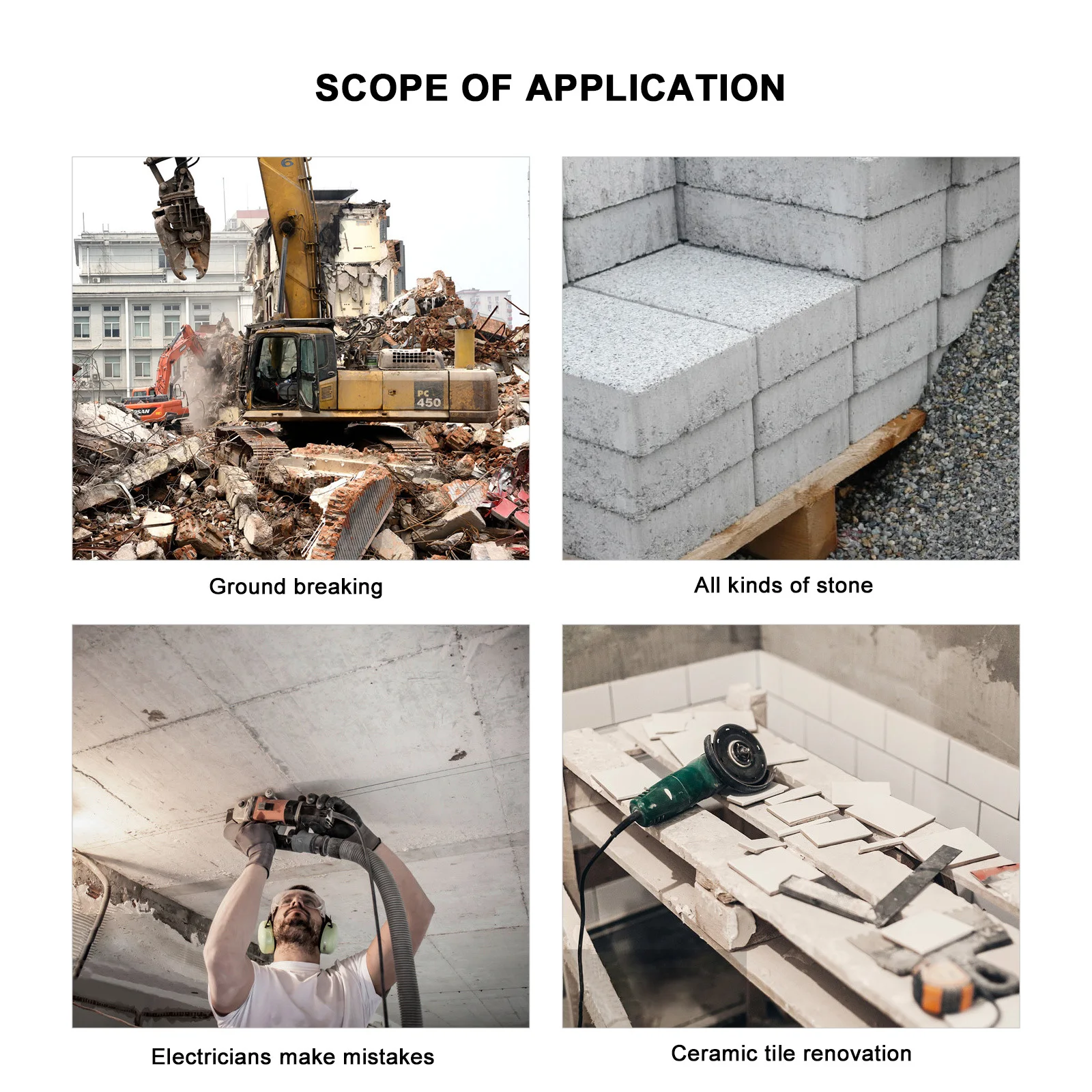 

Angled Chisel For Masonry Concrete Brick Stone Tile Wall Floor Scraper Scaling Chisel Wide Bent Hammer Drill Tool