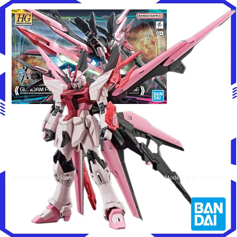 

Bandai Genuíno 1/144 HG-Strike Rouge Model Kit Anime Warrior Component Model Anime Action Character Doll Toy Gift Boy's Gift