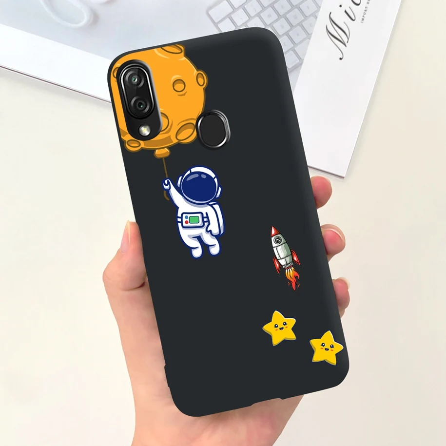 For ZTE Blade V10 Vita 2019 Case Fashion Flower Astronaut Silicone Shockproof Bumper For ZTE Blade V10 V 10 BladeV10 Vita Fundas