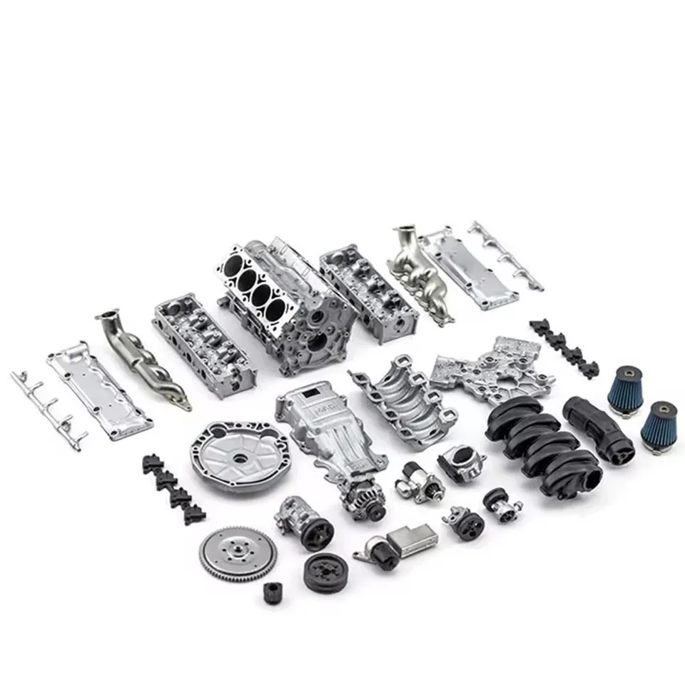 MAD RC V8 Dynamic Engine Model DIY Assembly for SCX10Ⅱ Capra VS4-10 Pro/Ultra AX90104