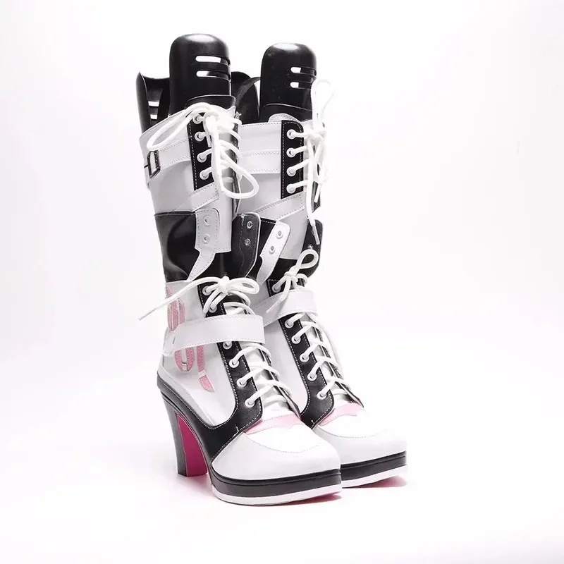 

RealCos Game NIKKE: The Goddess Of Victory, обувь для косплея, женские ботинки на высоком каблуке в стиле аниме Viper для вечеринки, Хэллоуина