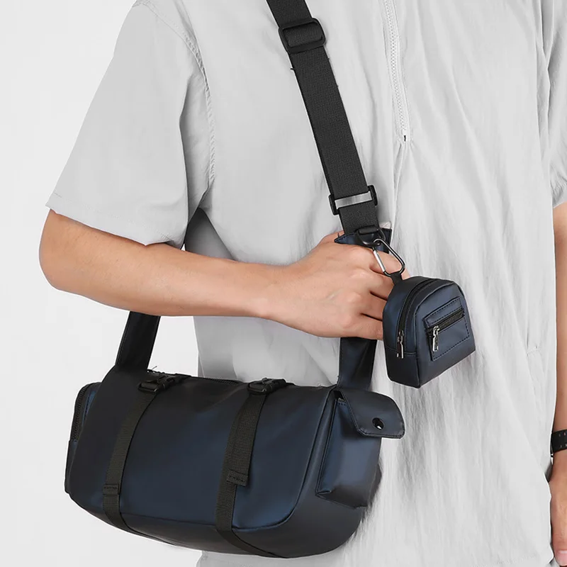 

Messenger Sling Bags Men Casual Zipper Crossbody Bag Pouch Simple Casual Handbag With Purse Phone Bag Male Side Shoulder Bags