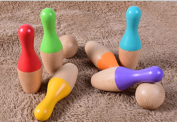 Conjunto de boliche de brinquedo infantil, quebra-cabeça de jardim de infância, simulação interna de bebê, esportes familiares e infantis